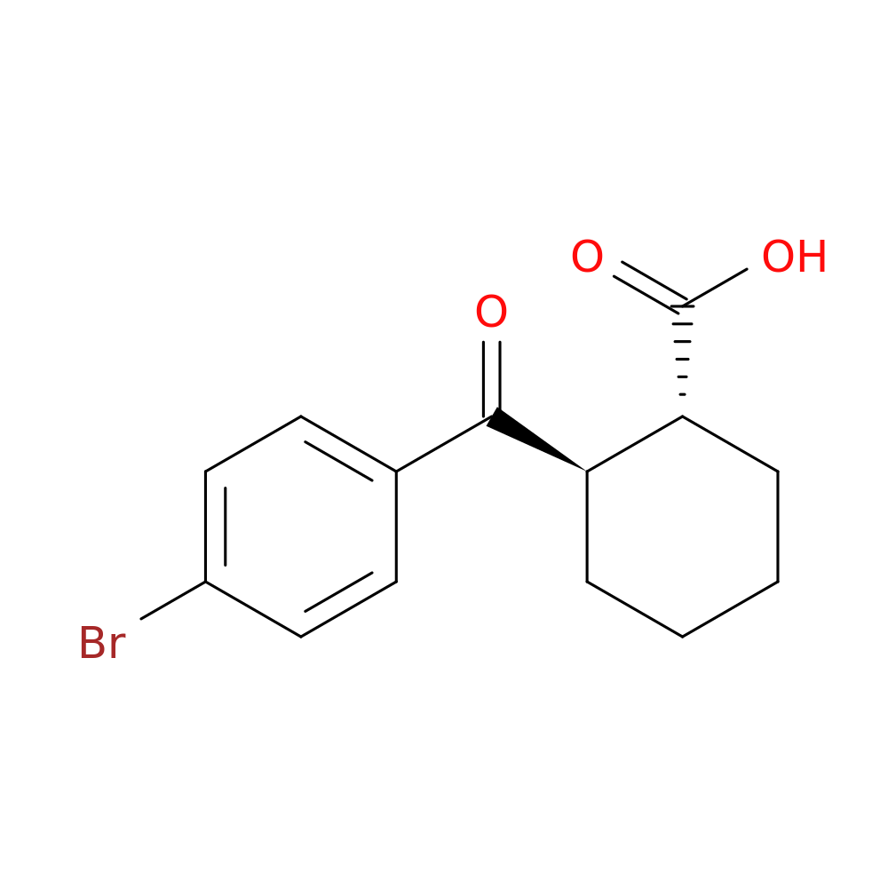 Cyclohexanecarboxylicacid, 2-(4-bromobenzoyl)-, (1R,2R)-rel-