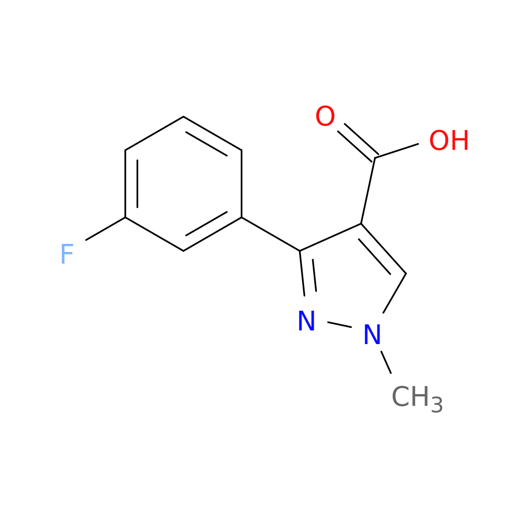 3-(3-fluorophenyl)-1-methyl-1H-pyrazole-4-carboxylic acid