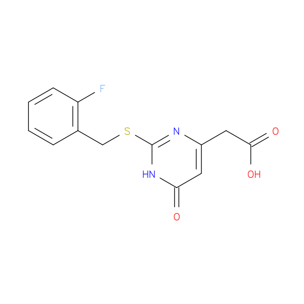 (2-[(2-FLUOROBENZYL)THIO]-6-OXO-1,6-DIHYDROPYRIMIDIN-4-YL)ACETIC ACID