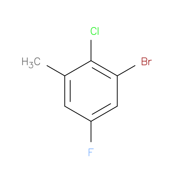 Benzene, 1-bromo-2-chloro-5-fluoro-3-methyl-