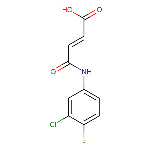 (2E)-4-[(3-chloro-4-fluorophenyl)amino]-4-oxobut-2-enoic acid