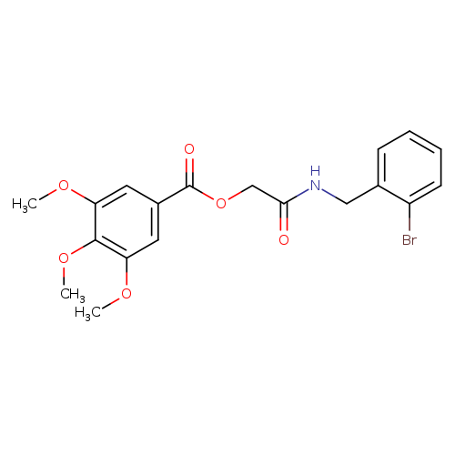{[(2-bromophenyl)methyl]carbamoyl}methyl 3,4,5-trimethoxybenzoate