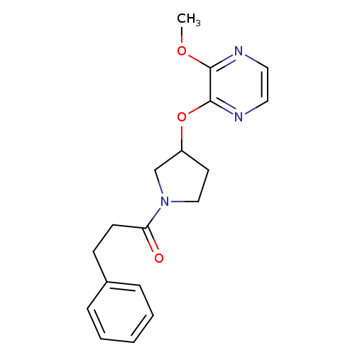 1-{3-[(3-methoxypyrazin-2-yl)oxy]pyrrolidin-1-yl}-3-phenylpropan-1-one