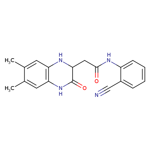 N-(2-cyanophenyl)-2-(6,7-dimethyl-3-oxo-1,2,3,4-tetrahydroquinoxalin-2-yl)acetamide
