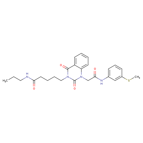 5-[1-({[3-(methylsulfanyl)phenyl]carbamoyl}methyl)-2,4-dioxo-1,2,3,4-tetrahydroquinazolin-3-yl]-N-propylpentanamide