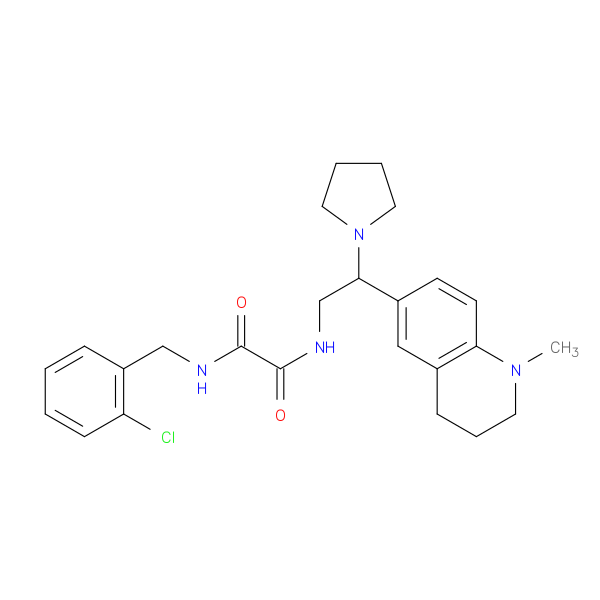 N'-[(2-chlorophenyl)methyl]-N-[2-(1-methyl-1,2,3,4-tetrahydroquinolin-6-yl)-2-(pyrrolidin-1-yl)ethyl]ethanediamide