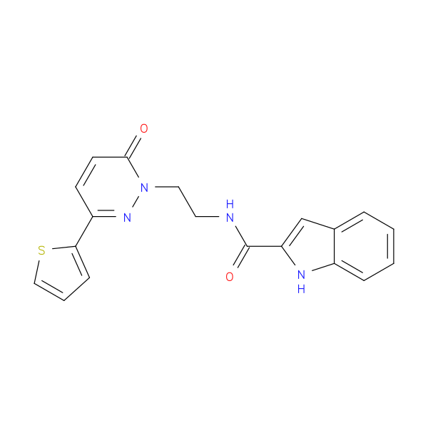 N-{2-[6-oxo-3-(thiophen-2-yl)-1,6-dihydropyridazin-1-yl]ethyl}-1H-indole-2-carboxamide