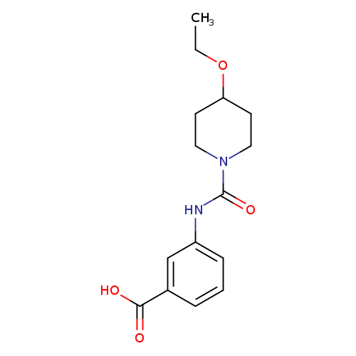 3-[(4-ethoxypiperidine-1-carbonyl)amino]benzoic acid