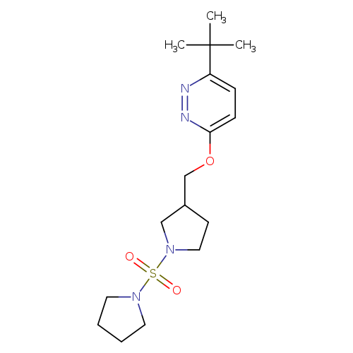 3-tert-butyl-6-{[1-(pyrrolidine-1-sulfonyl)pyrrolidin-3-yl]methoxy}pyridazine