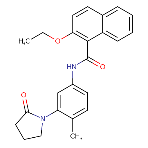 2-ethoxy-N-[4-methyl-3-(2-oxopyrrolidin-1-yl)phenyl]naphthalene-1-carboxamide