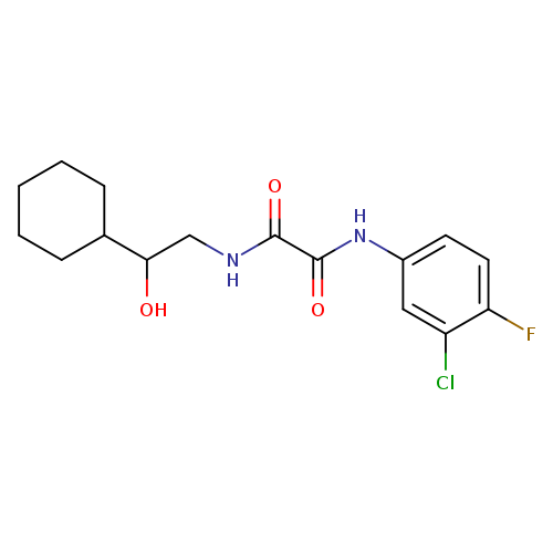 N-(3-chloro-4-fluorophenyl)-N'-(2-cyclohexyl-2-hydroxyethyl)ethanediamide