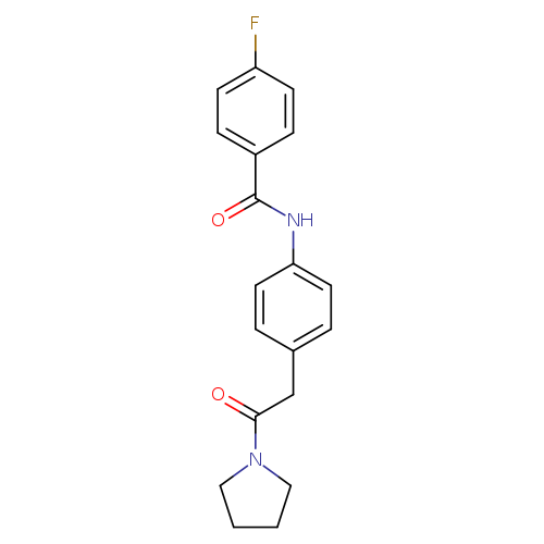 4-fluoro-N-{4-[2-oxo-2-(pyrrolidin-1-yl)ethyl]phenyl}benzamide