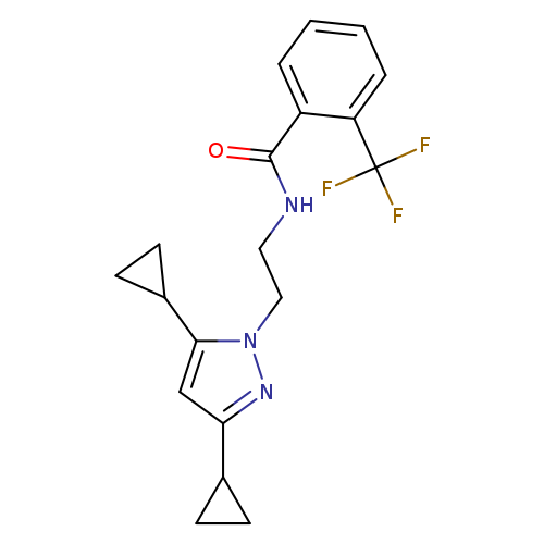N-[2-(3,5-dicyclopropyl-1H-pyrazol-1-yl)ethyl]-2-(trifluoromethyl)benzamide
