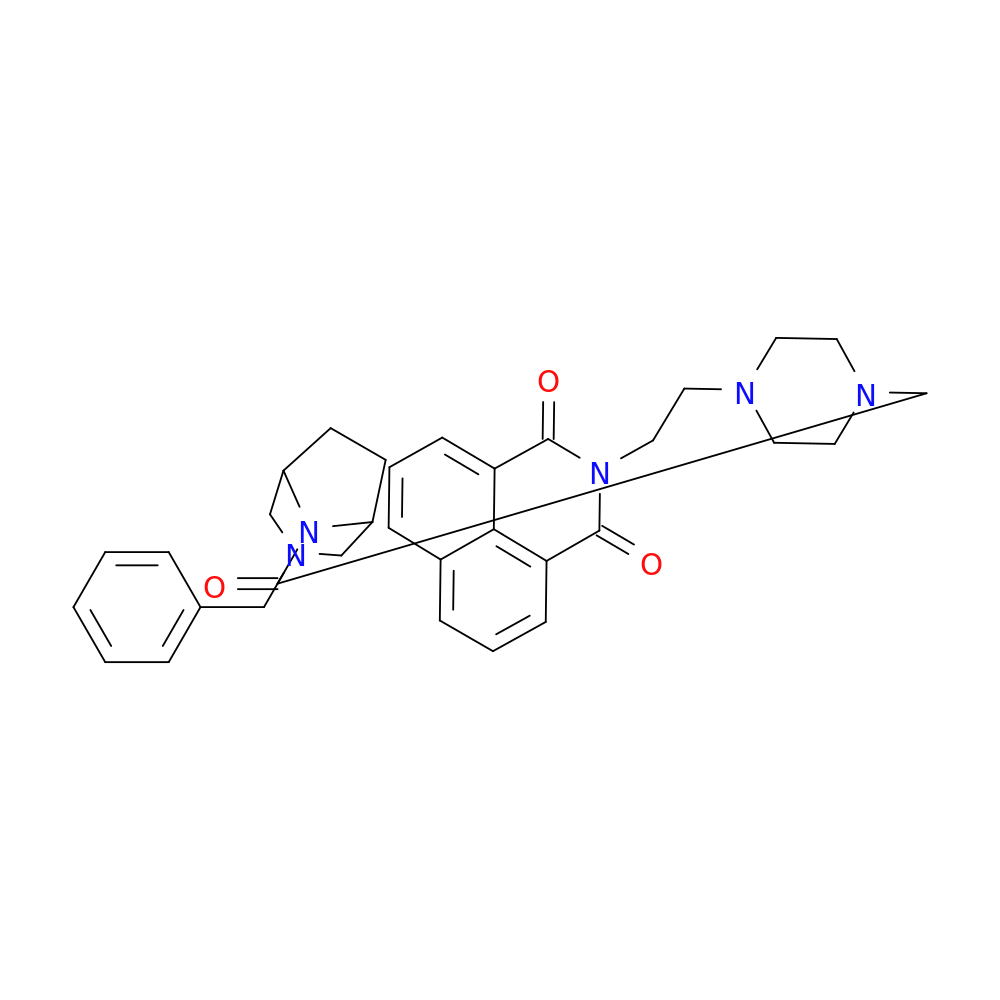 3-{2-[4-(2-{3-benzyl-3,8-diazabicyclo[3.2.1]octan-8-yl}-2-oxoethyl)piperazin-1-yl]ethyl}-3-azatricyclo[7.3.1.0^{5,13}]trideca-1(13),5,7,9,11-pentaene-2,4-dione