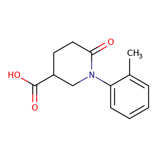 1-(2-Methylphenyl)-6-oxopiperidine-3-carboxylic acid