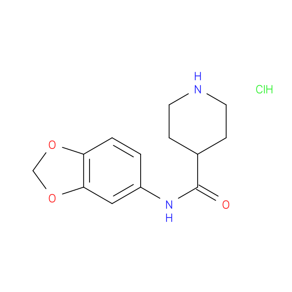 N-(1,3-dioxaindan-5-yl)piperidine-4-carboxamide hydrochloride