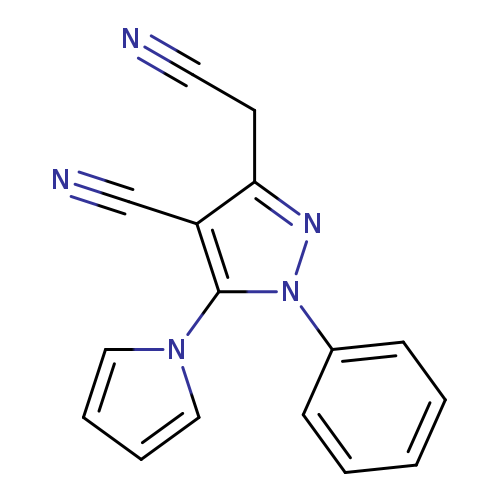 3-(cyanomethyl)-1-phenyl-5-(1H-pyrrol-1-yl)-1H-pyrazole-4-carbonitrile