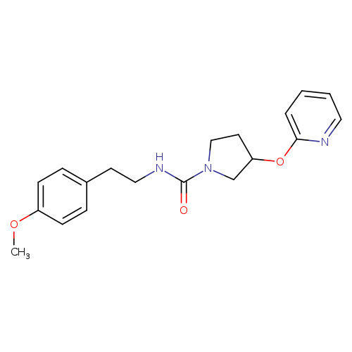 N-[2-(4-methoxyphenyl)ethyl]-3-(pyridin-2-yloxy)pyrrolidine-1-carboxamide