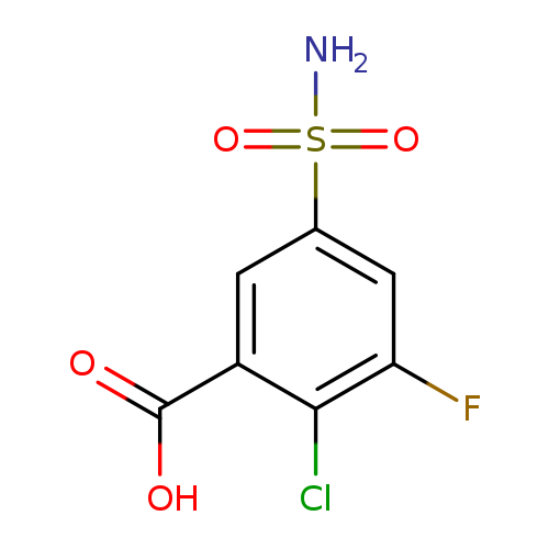 2-chloro-3-fluoro-5-sulfamoylbenzoicacid