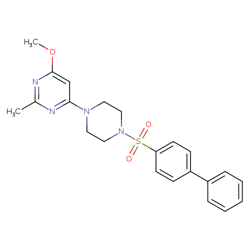 4-(4-{[1,1'-biphenyl]-4-sulfonyl}piperazin-1-yl)-6-methoxy-2-methylpyrimidine