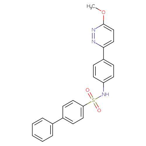N-[4-(6-methoxypyridazin-3-yl)phenyl]-[1,1'-biphenyl]-4-sulfonamide