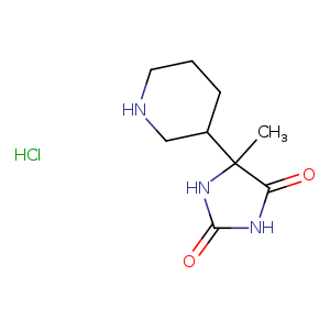 5-methyl-5-(piperidin-3-yl)imidazolidine-2,4-dione hydrochloride