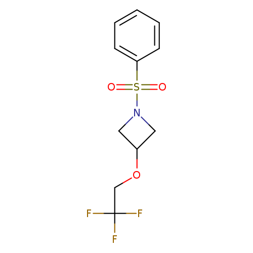 1-(benzenesulfonyl)-3-(2,2,2-trifluoroethoxy)azetidine