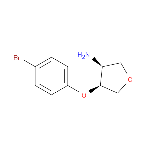 (3S,4S)-4-(4-bromophenoxy)tetrahydrofuran-3-amine