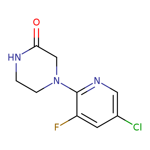 4-(5-chloro-3-fluoropyridin-2-yl)piperazin-2-one
