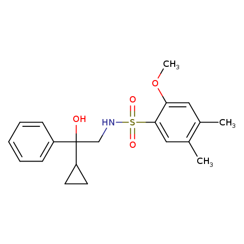 N-(2-cyclopropyl-2-hydroxy-2-phenylethyl)-2-methoxy-4,5-dimethylbenzene-1-sulfonamide