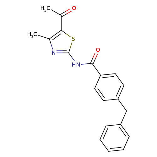 N-(5-acetyl-4-methyl-1,3-thiazol-2-yl)-4-benzylbenzamide