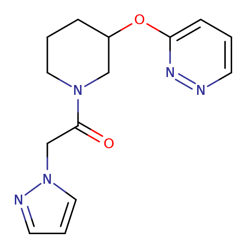2-(1H-pyrazol-1-yl)-1-[3-(pyridazin-3-yloxy)piperidin-1-yl]ethan-1-one