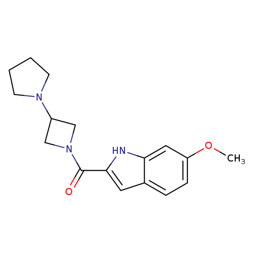 6-methoxy-2-[3-(pyrrolidin-1-yl)azetidine-1-carbonyl]-1H-indole