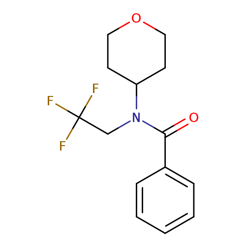 N-(oxan-4-yl)-N-(2,2,2-trifluoroethyl)benzamide