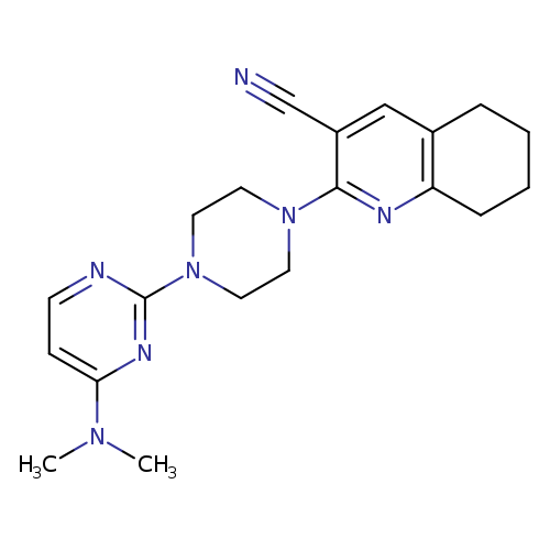 2-{4-[4-(dimethylamino)pyrimidin-2-yl]piperazin-1-yl}-5,6,7,8-tetrahydroquinoline-3-carbonitrile