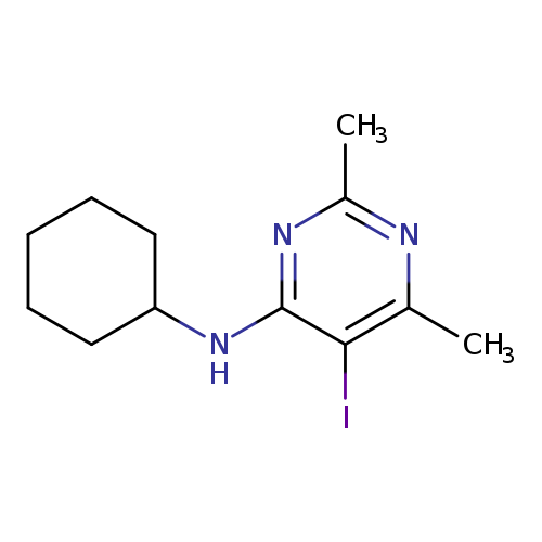 N-cyclohexyl-5-iodo-2,6-dimethylpyrimidin-4-amine
