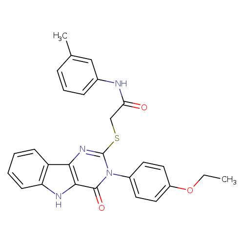 2-{[3-(4-ethoxyphenyl)-4-oxo-3H,4H,5H-pyrimido[5,4-b]indol-2-yl]sulfanyl}-N-(3-methylphenyl)acetamide