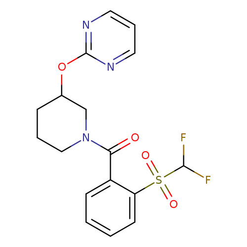 2-{[1-(2-difluoromethanesulfonylbenzoyl)piperidin-3-yl]oxy}pyrimidine