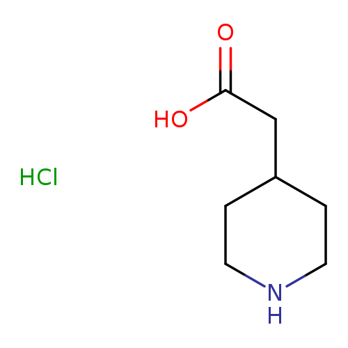 4-Piperidineacetic acid, hydrochloride
