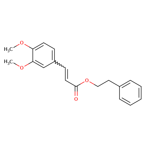 2-Propenoic acid, 3-(3,4-dimethoxyphenyl)-, 2-phenylethyl ester