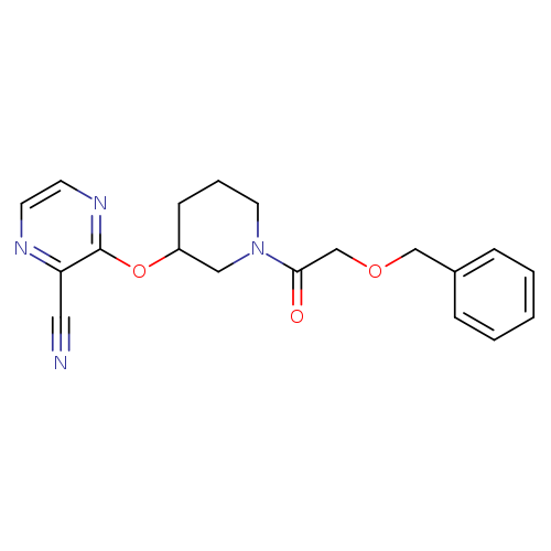 3-({1-[2-(benzyloxy)acetyl]piperidin-3-yl}oxy)pyrazine-2-carbonitrile