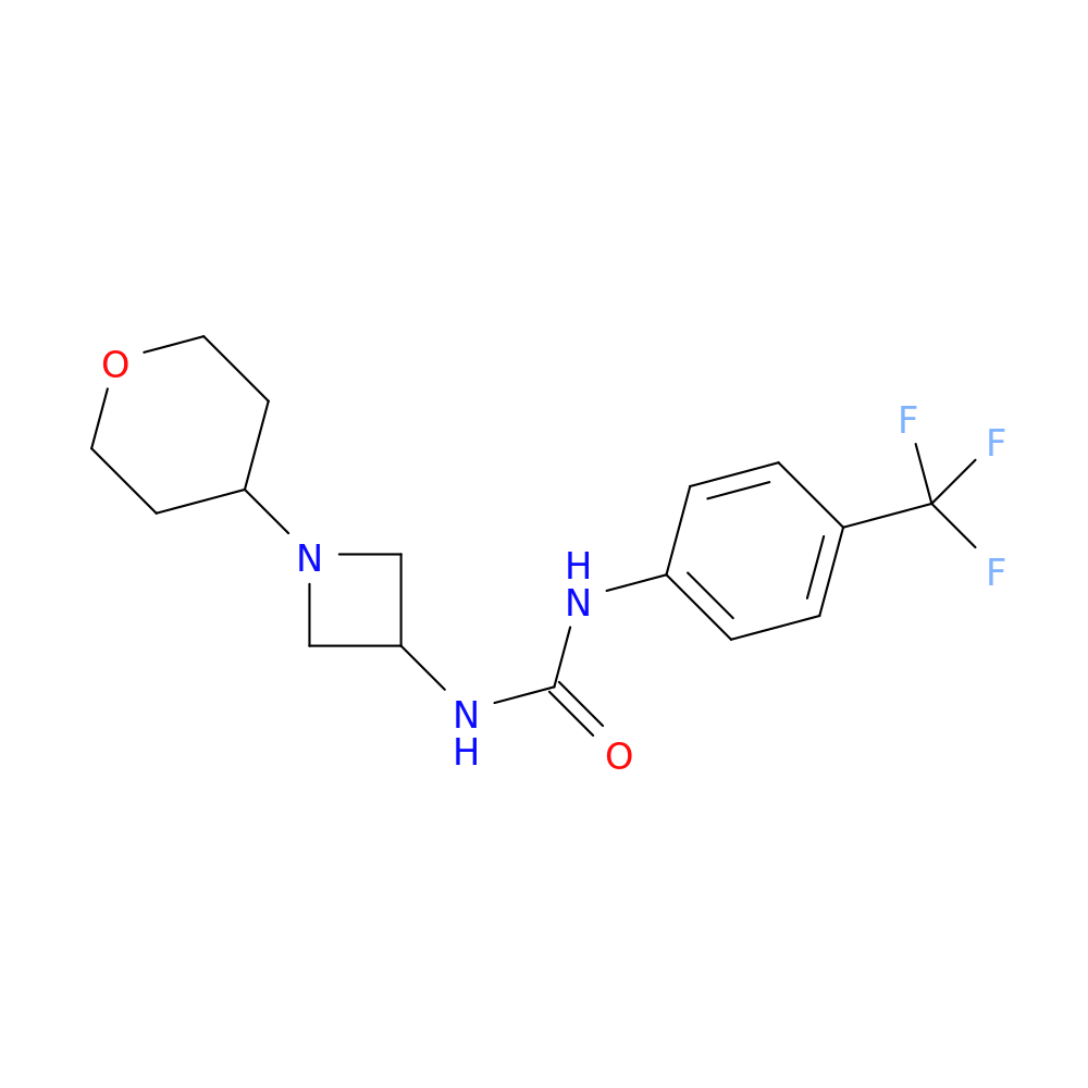 3-[1-(oxan-4-yl)azetidin-3-yl]-1-[4-(trifluoromethyl)phenyl]urea
