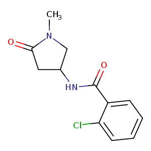 2-chloro-N-(1-methyl-5-oxopyrrolidin-3-yl)benzamide