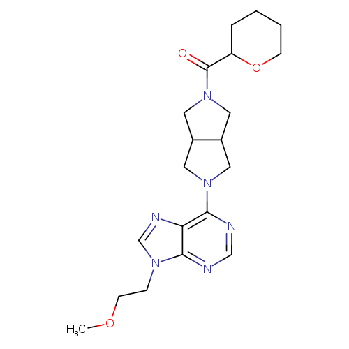 9-(2-methoxyethyl)-6-[5-(oxane-2-carbonyl)-octahydropyrrolo[3,4-c]pyrrol-2-yl]-9H-purine