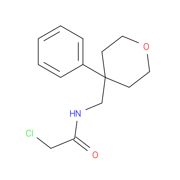 2-chloro-N-[(4-phenyloxan-4-yl)methyl]acetamide