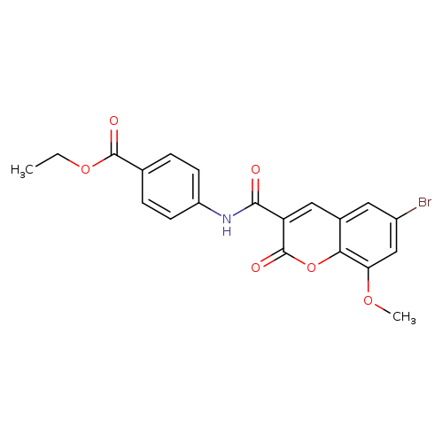 ethyl 4-(6-bromo-8-methoxy-2-oxo-2H-chromene-3-amido)benzoate