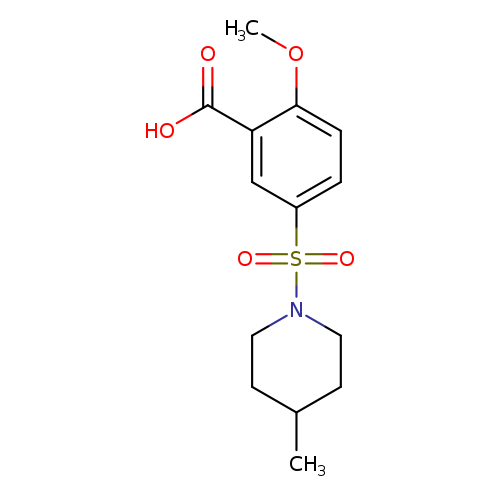 2-Methoxy-5-[(4-methylpiperidin-1-yl)sulfonyl]benzoic acid