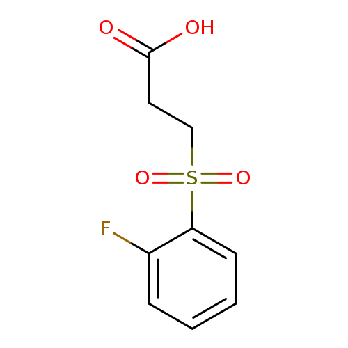 3-(2-fluorobenzenesulfonyl)propanoic acid