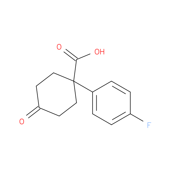 1-(4-fluorophenyl)-4-oxocyclohexane-1-carboxylic acid
