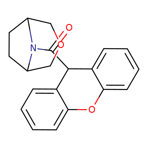 8-(9H-xanthene-9-carbonyl)-3-oxa-8-azabicyclo[3.2.1]octane